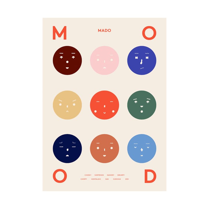 9 Moods αφίσα - 50x70 cm - Paper Collective