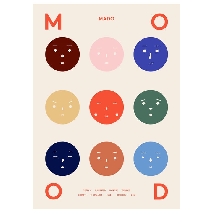 9 Moods αφίσα - 70x100 cm - Paper Collective