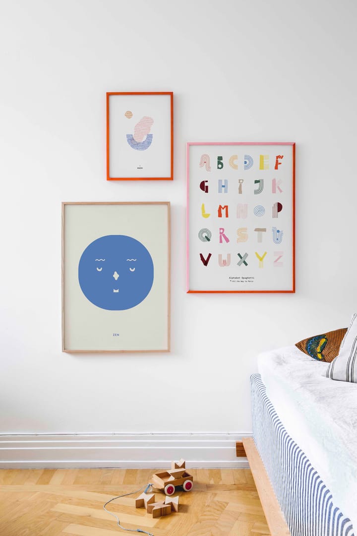 Alphabet Spaghetti ENG Multi-colour αφίσα, 50x70 cm Paper Collective