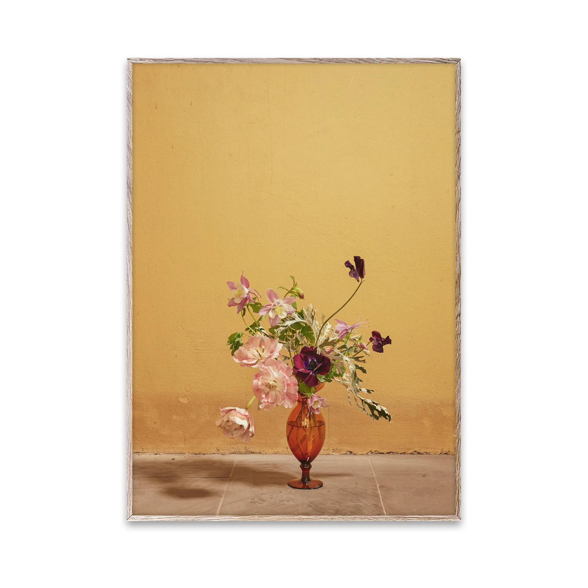 Blomst 02 αφίσα ώχρα, 30x40 cm Paper Collective