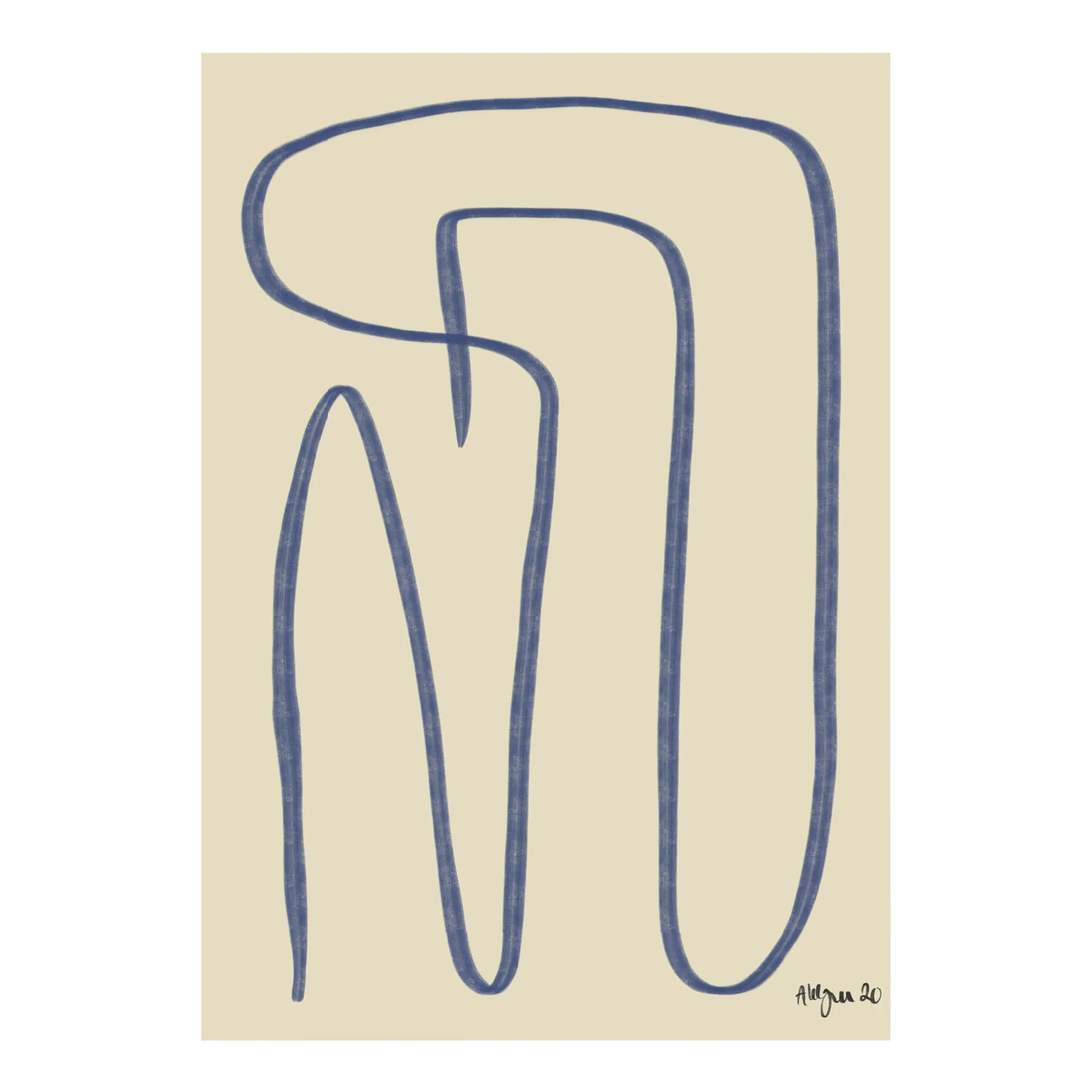 Different Ways αφίσα μπλε, 30x40 cm Paper Collective