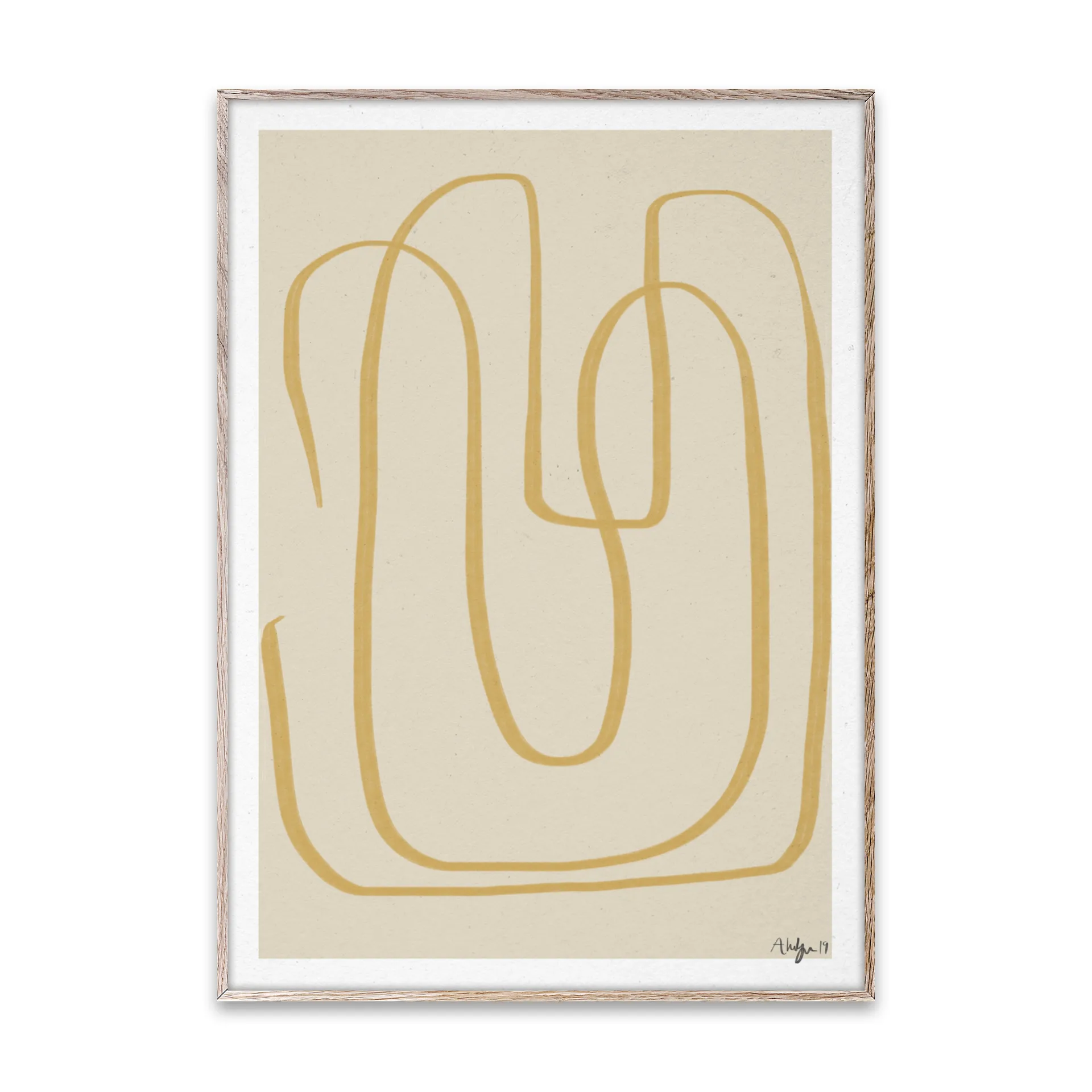 Different Ways I αφίσα κίτρινη, 50x70 cm Paper Collective