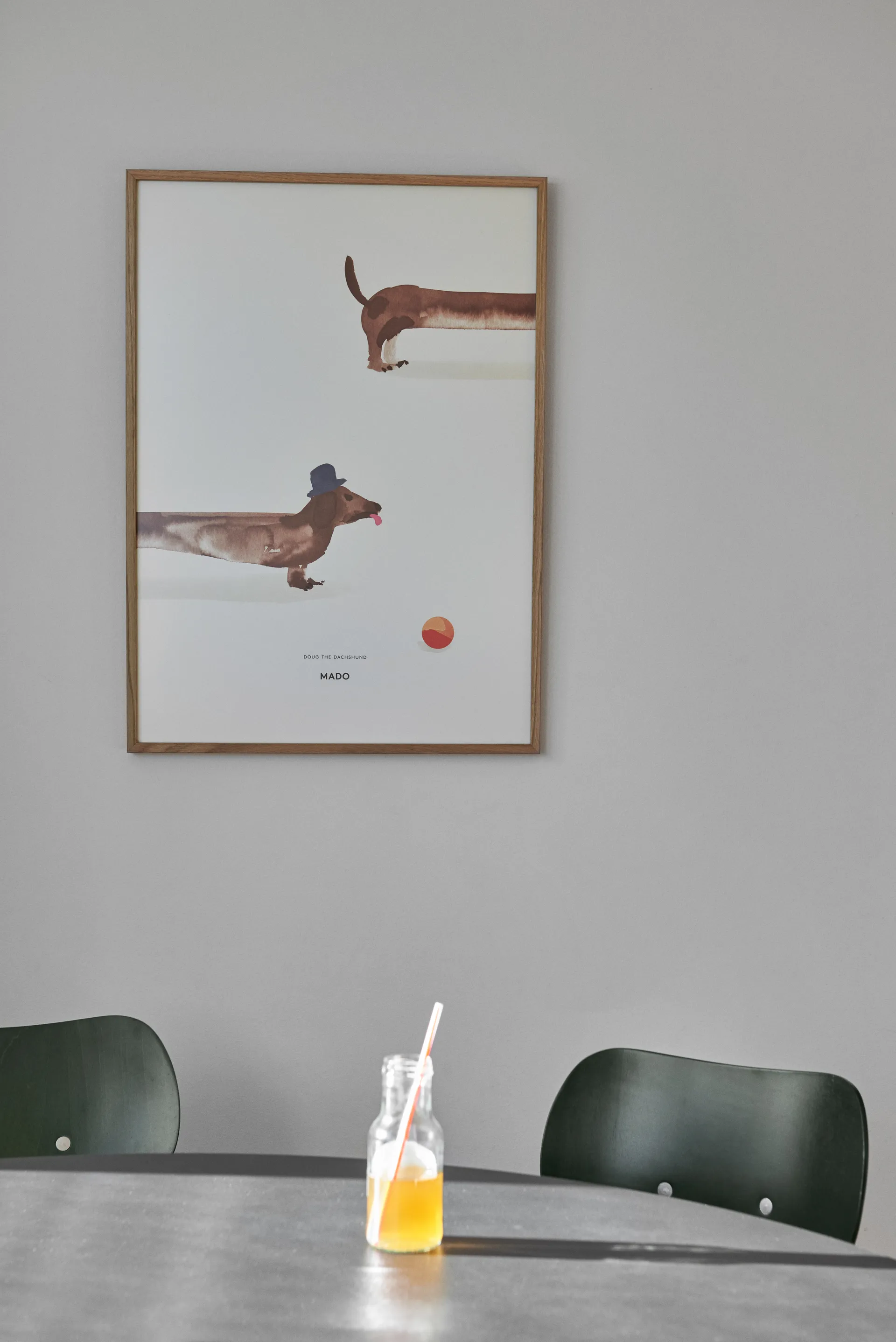 Doug the Dachshund αφίσα, 50x70 cm Paper Collective