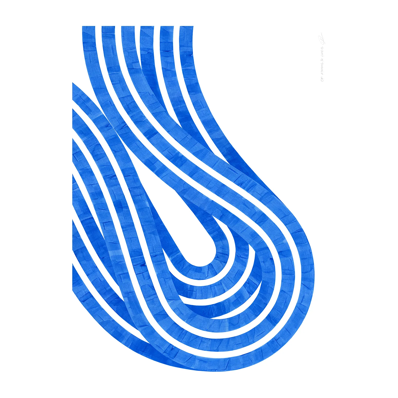 Αφίσα Entropy Blue 02, 50x70 cm Paper Collective