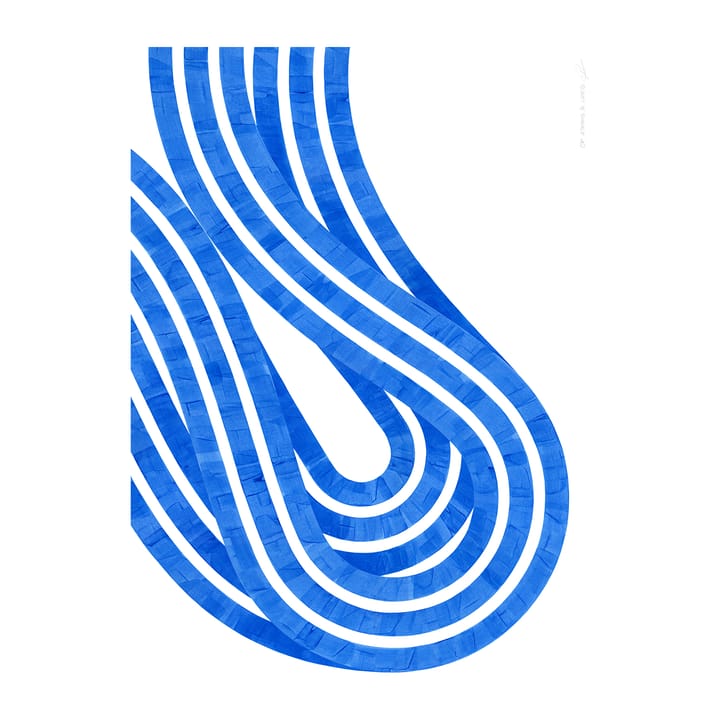 Αφίσα Entropy Blue 02 - 50x70 cm - Paper Collective