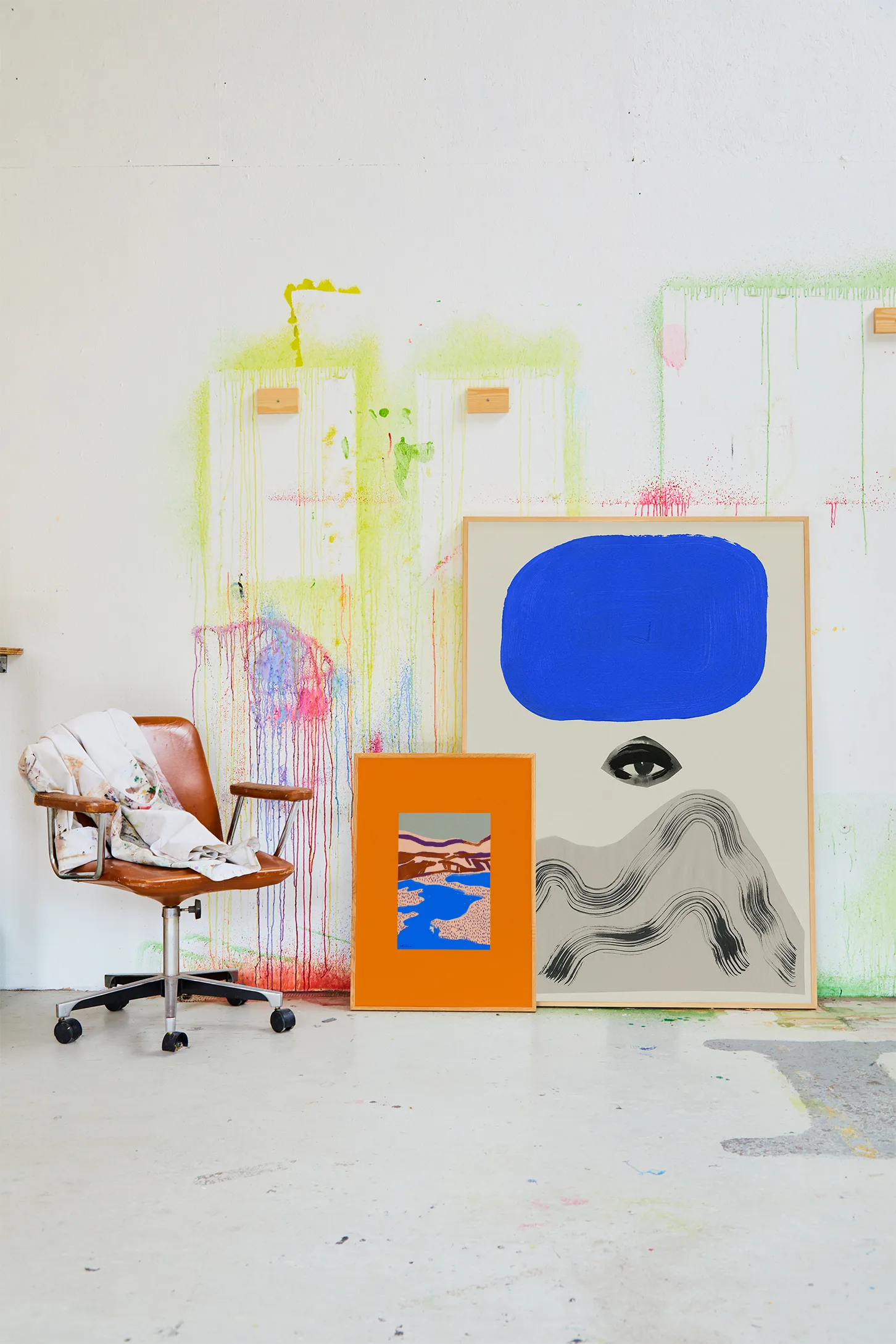 Orange Landscape Αφίσα, 50x70 cm Paper Collective