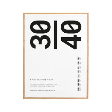 Paper Collective κορνίζα από πλέξιγκλας-τέφρα - 30x40 cm - Paper Collective