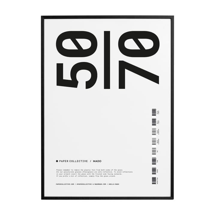 Paper Collective κορνίζα από πλέξιγ�κλας-μαύρη - 50x70 cm - Paper Collective
