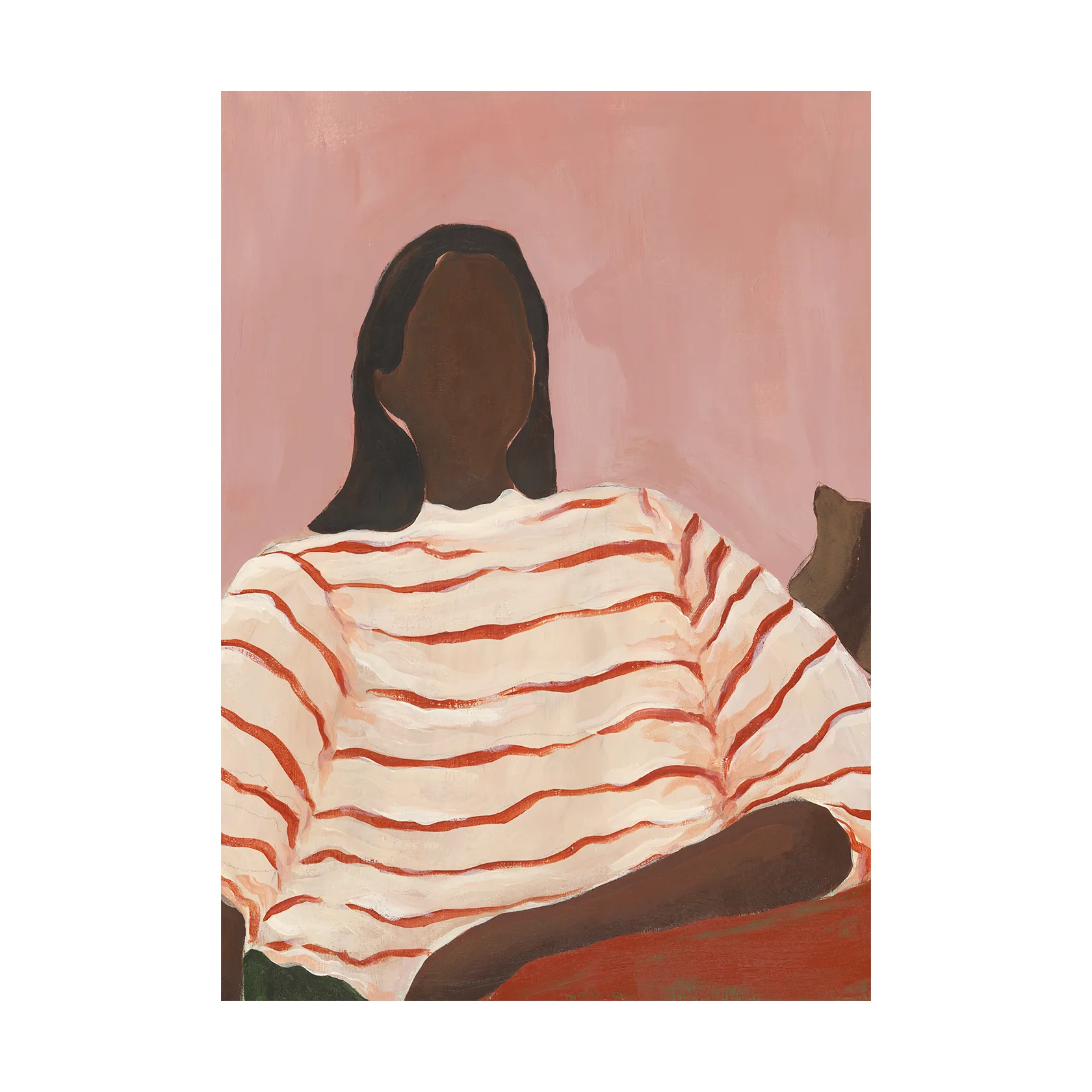 Red Stripes αφίσα, 50x70 εκατοστά Paper Collective