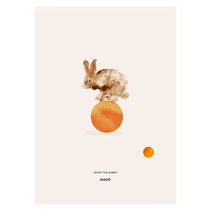 Rocky the Rabbit αφίσα - 50x70 cm - Paper Collective