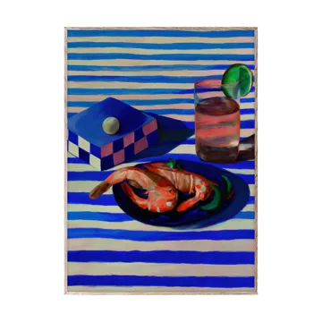 Shrimp & Stripes Αφίσα - 30x40 cm - Paper Collective
