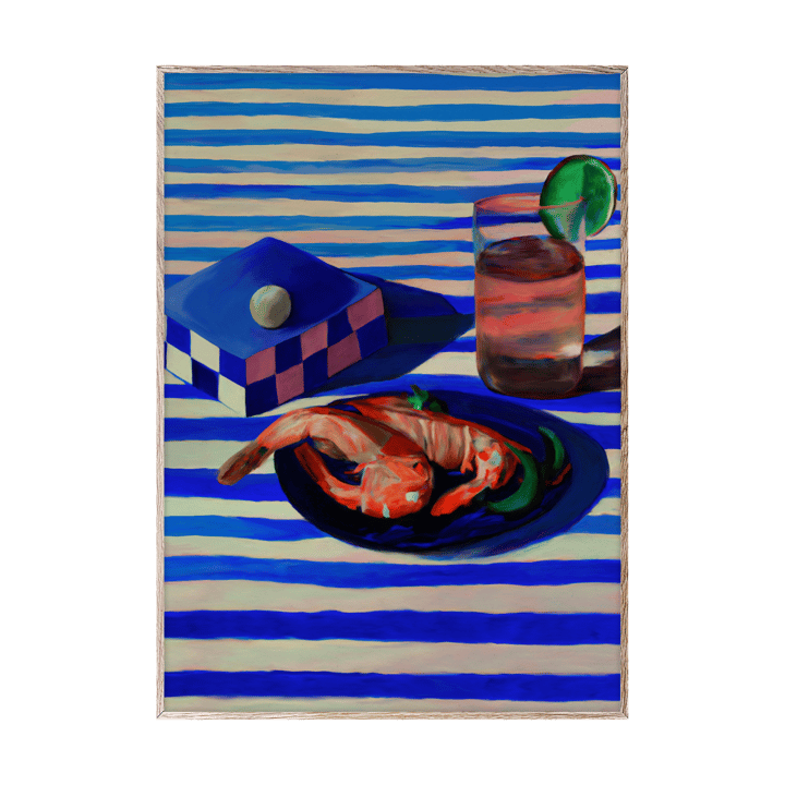 Shrimp & Stripes Αφίσα - 30x40 cm - Paper Collective