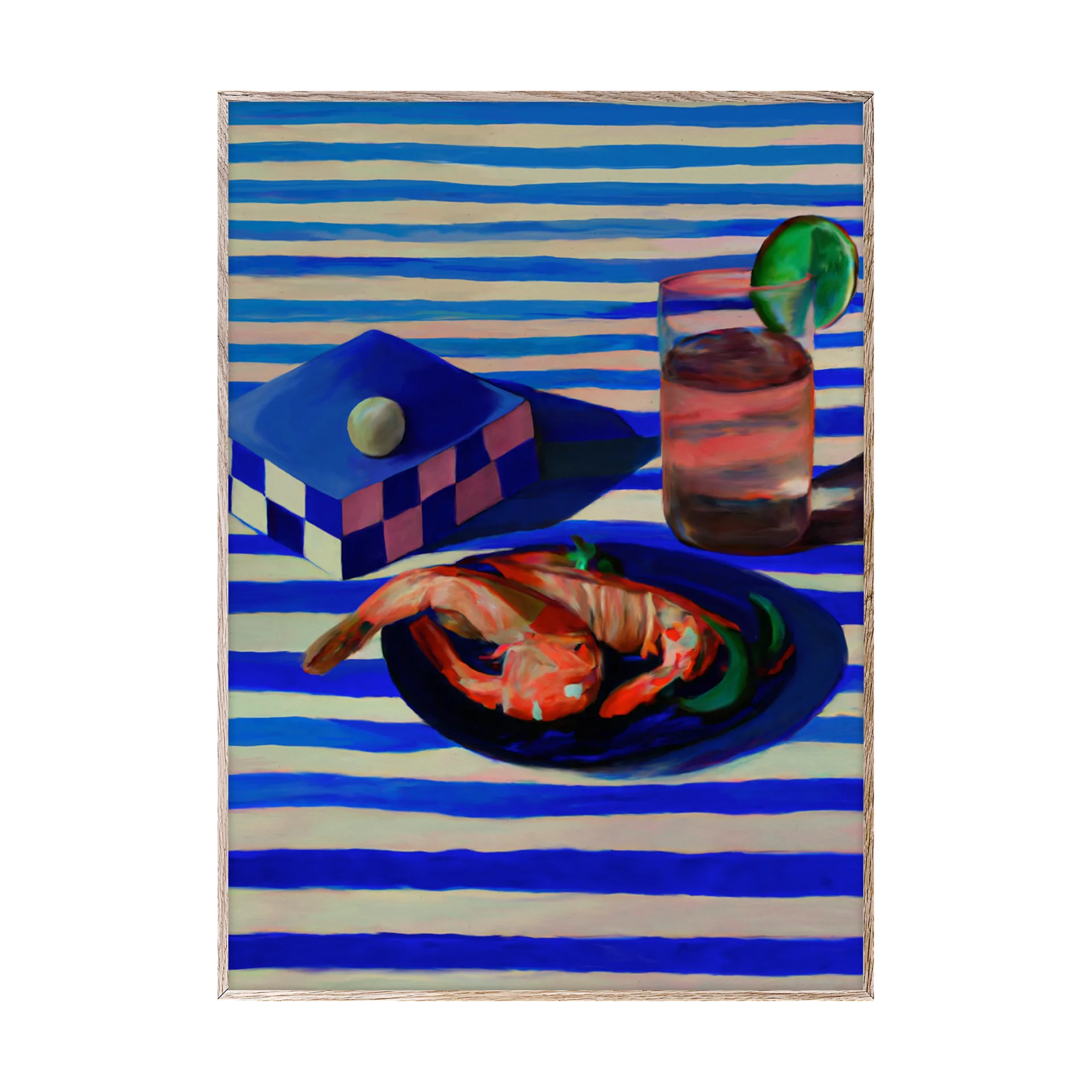 Shrimp & Stripes Αφίσα, 50x70 cm Paper Collective