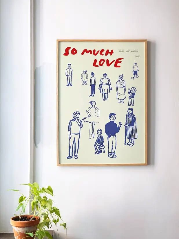 So Much Love αφίσα, 30x40 cm Paper Collective