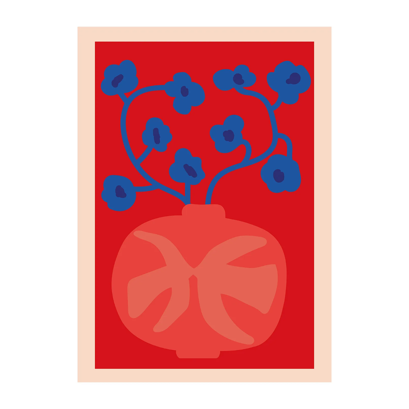 Αφίσα The Red Vase, 30x40 cm Paper Collective