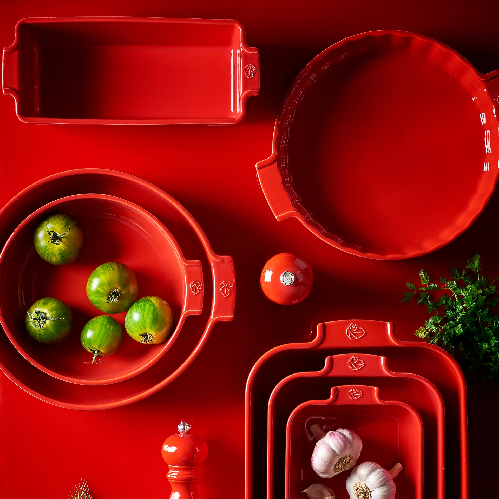 Appolia δίσκος ψωμιού 31 cm, κόκκινο Peugeot