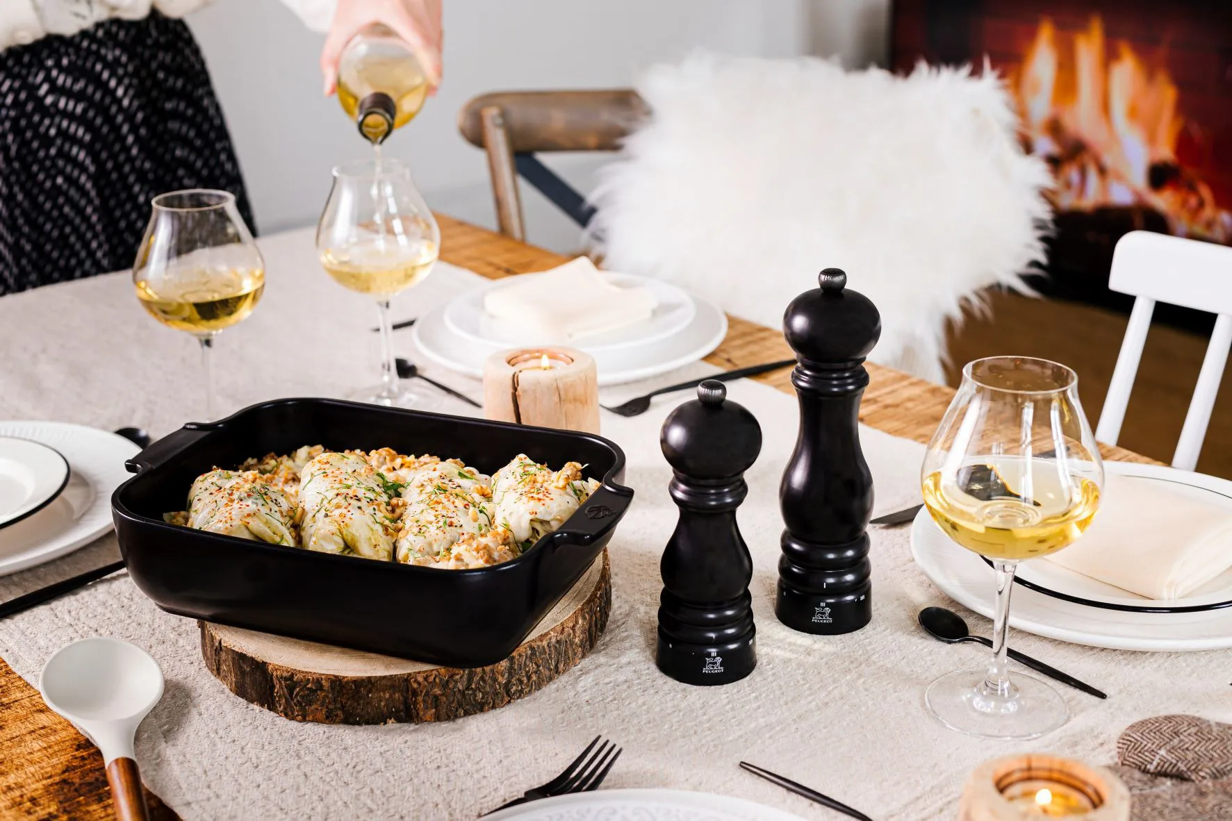 Μύλος αλατιού Paris u'Select 18 cm, Satin black Peugeot