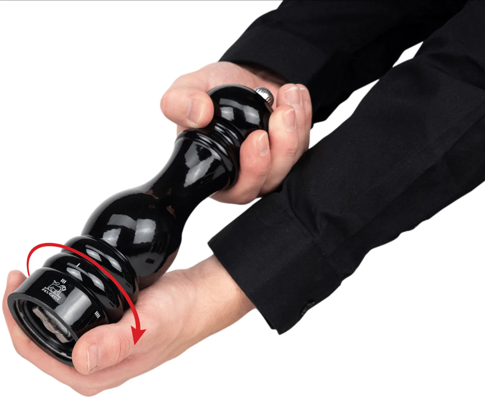 Paris u'Select Z μύλος αλατιού 22 εκ., Lacquered black Peugeot