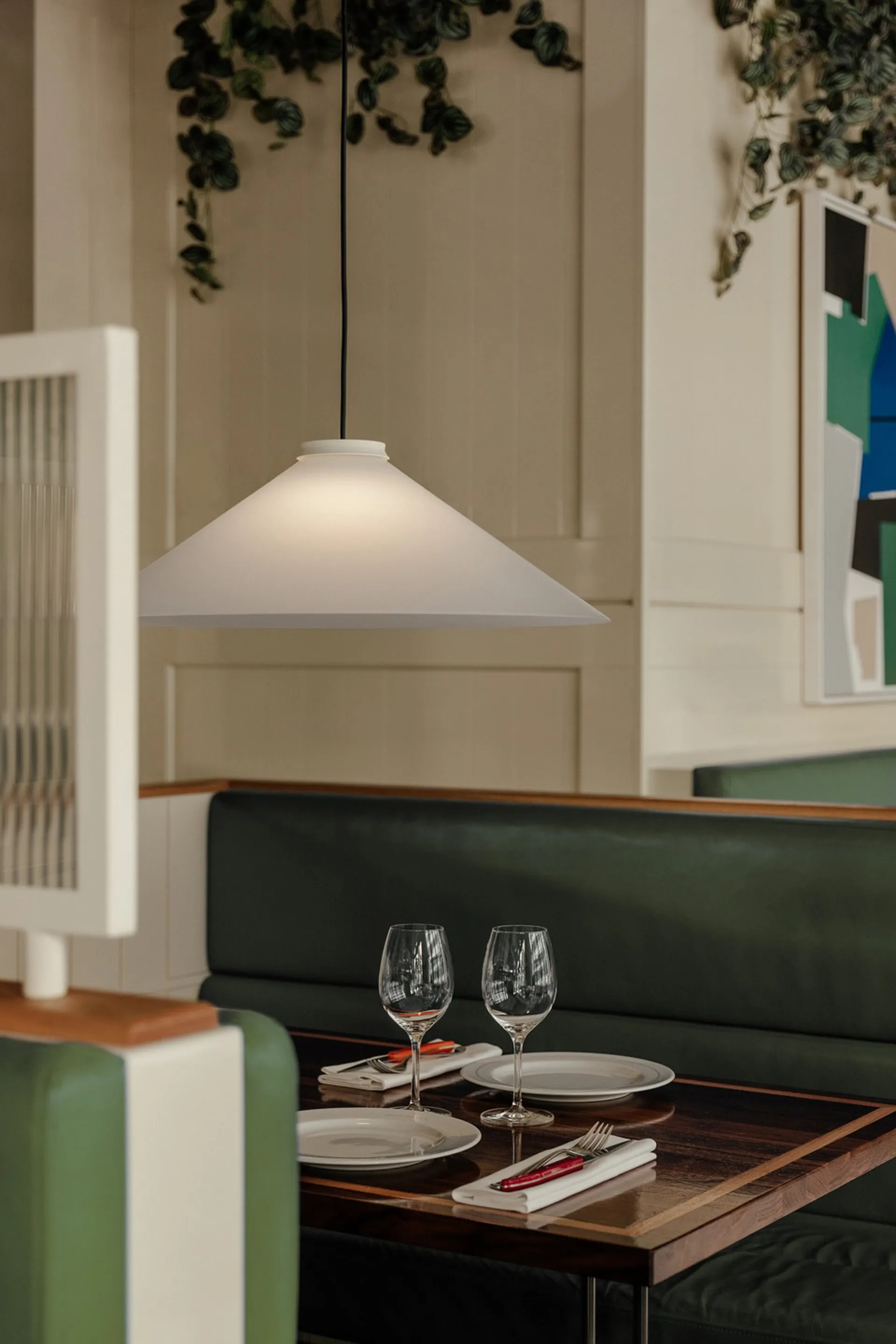 Κρεμαστό φωτιστικό Aline 58, Cotton Pholc