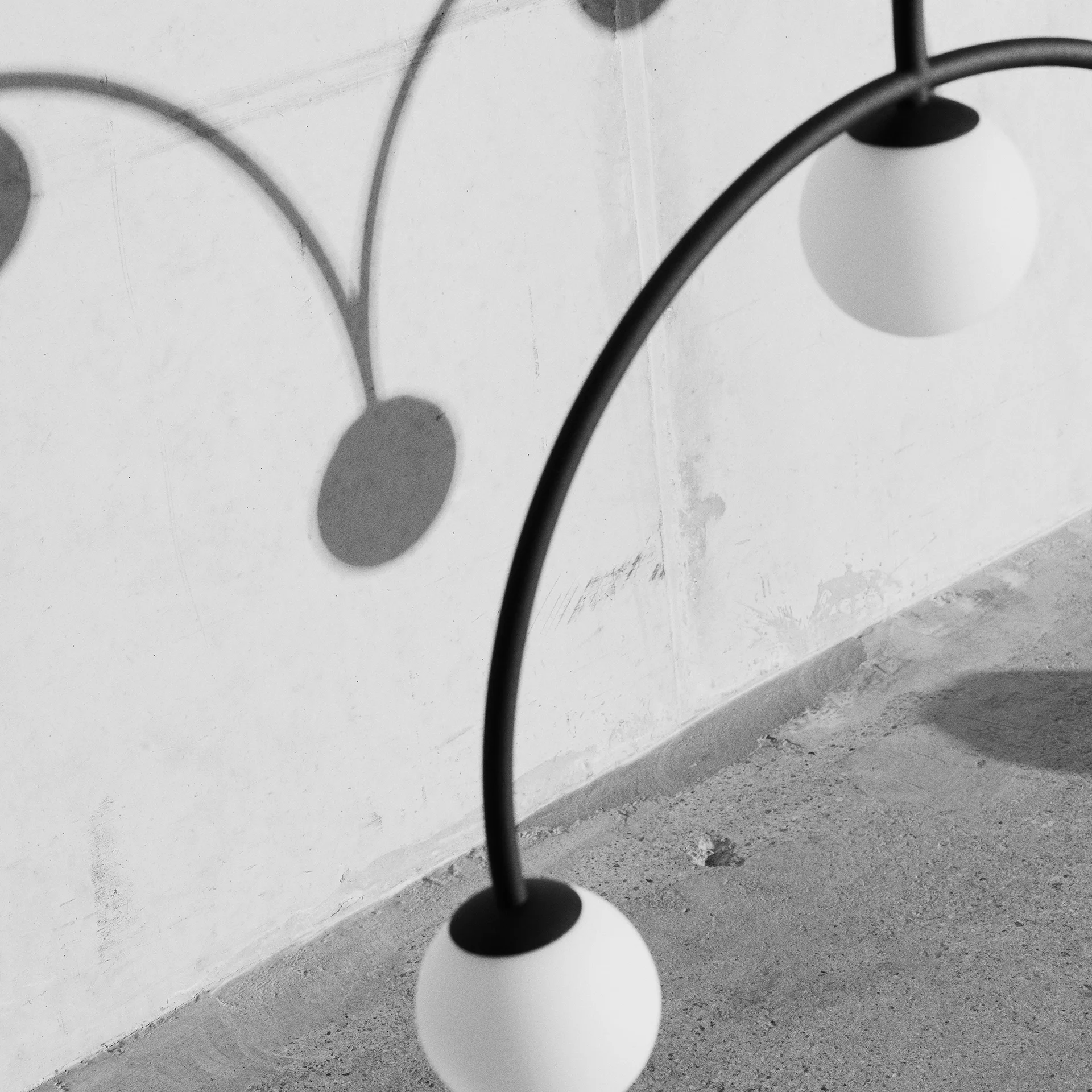 Bounce 116 φωτιστικό οροφής, Μαύρο-οπαλίνα Pholc