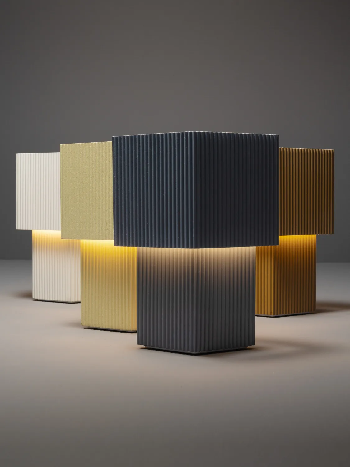 Romb Mini επιτραπέζιο φωτιστικό 19 cm, Μπλε της πέτρας Pholc