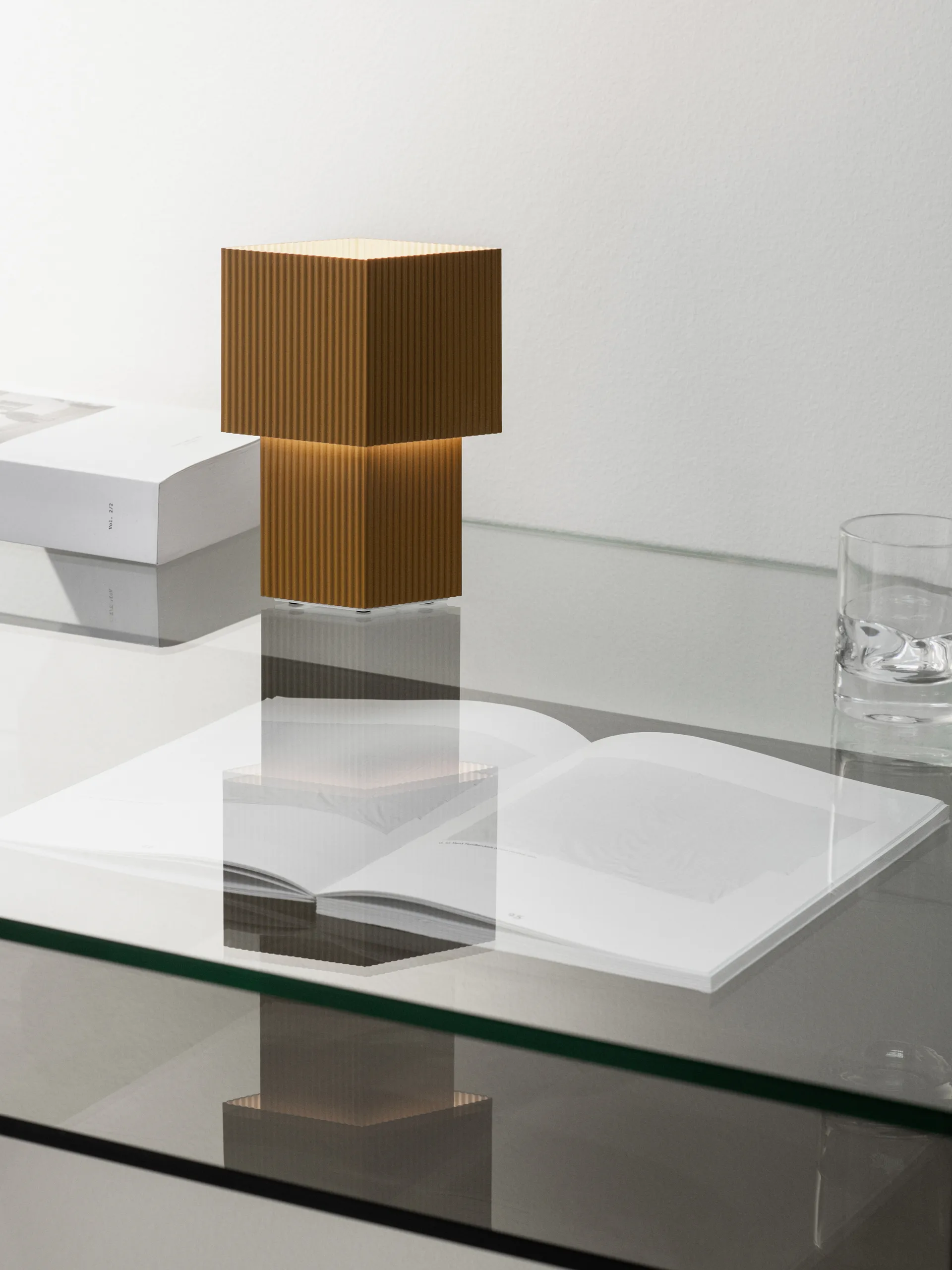 Romb Mini επιτραπέζιο φωτιστικό 19 cm, Κύμινο Pholc