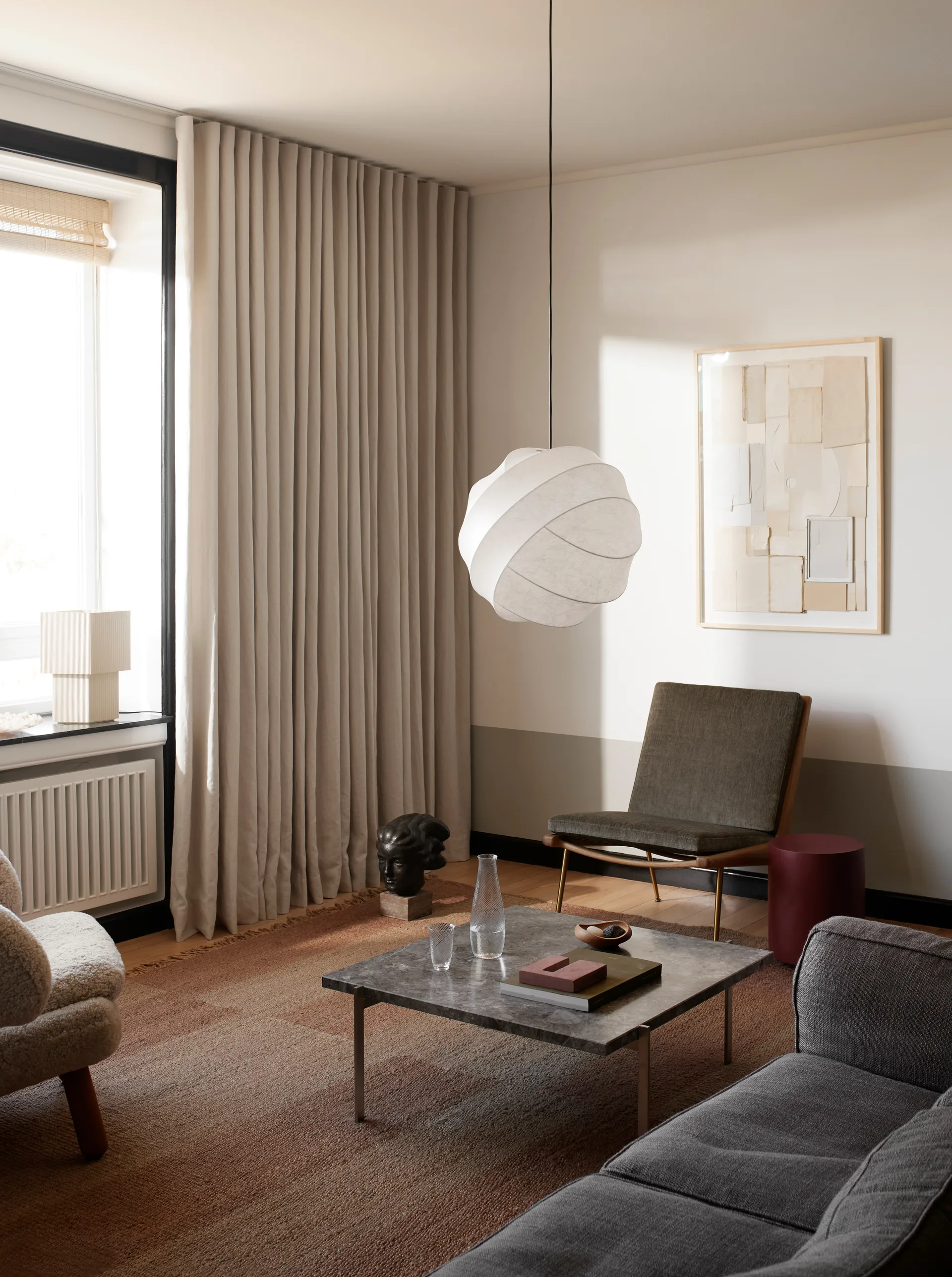 Κρεμαστό φωτιστικό, Turner 50, Λευκό Pholc