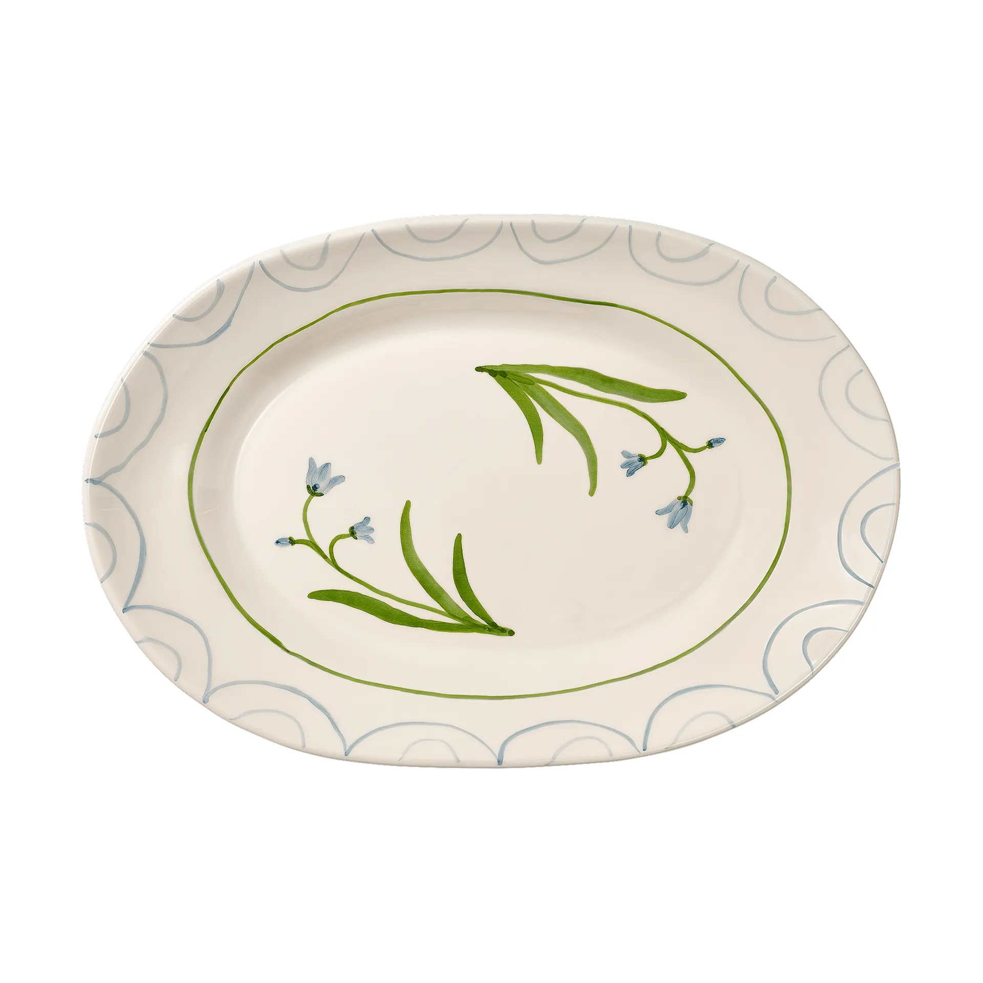 Cottage flower Blue Bell πιατέλα σερβιρίσματος, Light Blue, 38,5 εκ. Pick a Poppy
