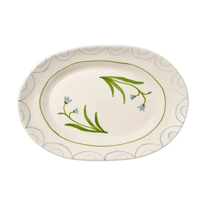 Cottage flower Blue Bell πιατέλα σερβιρίσματος - Light Blue, 38,5 εκ. - Pick a Poppy