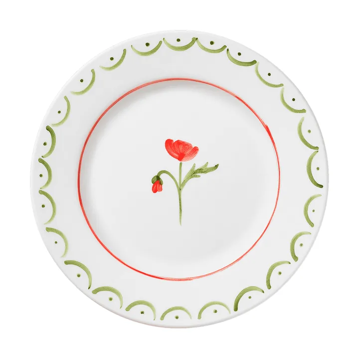 Cottage Flower πιάτο σαλάτας - Poppy Red, 22 εκ. - Pick a Poppy