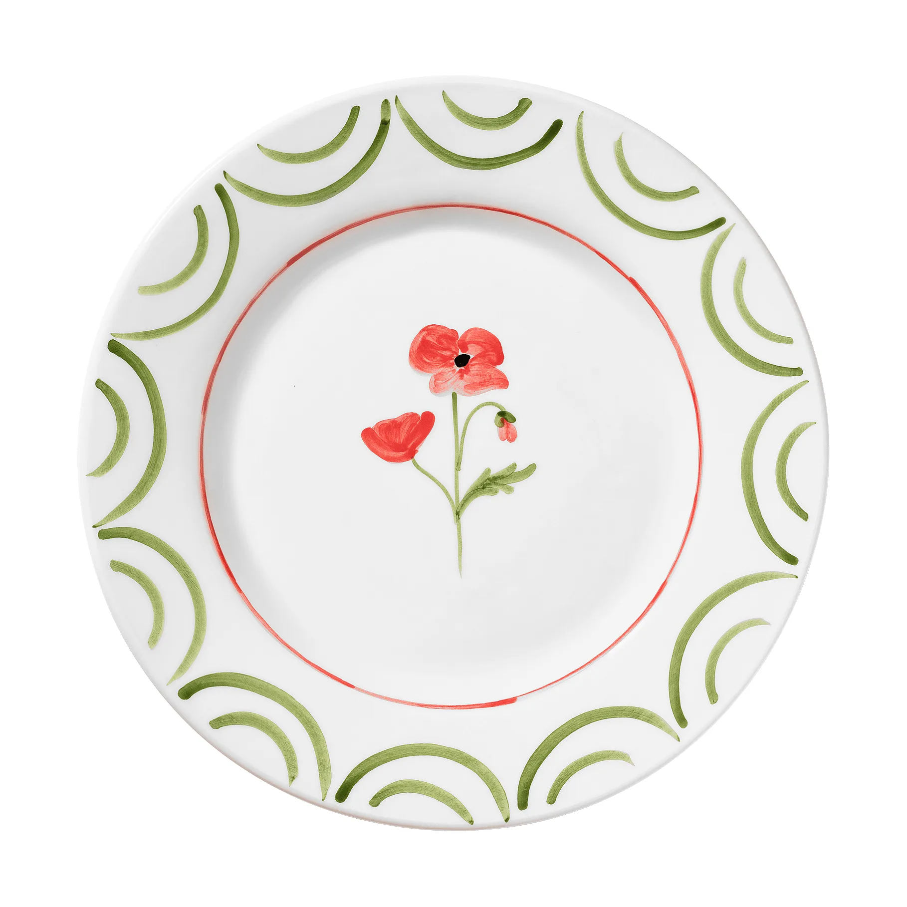 Cottage Flower πιάτο, Poppy Red, 28 εκ. Pick a Poppy