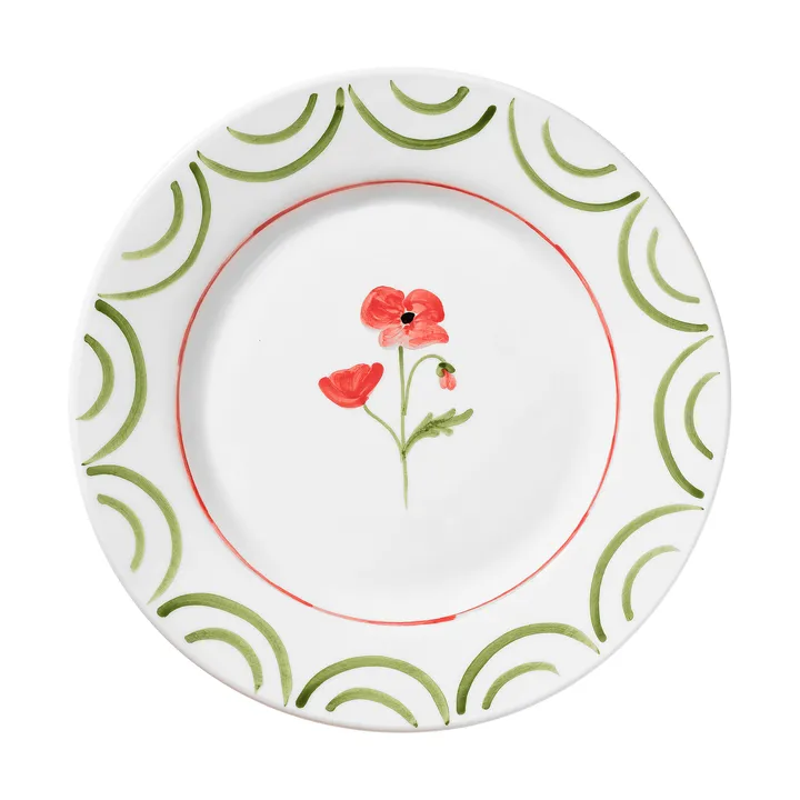 Cottage Flower πιάτο - Poppy Red, 28 εκ. - Pick a Poppy