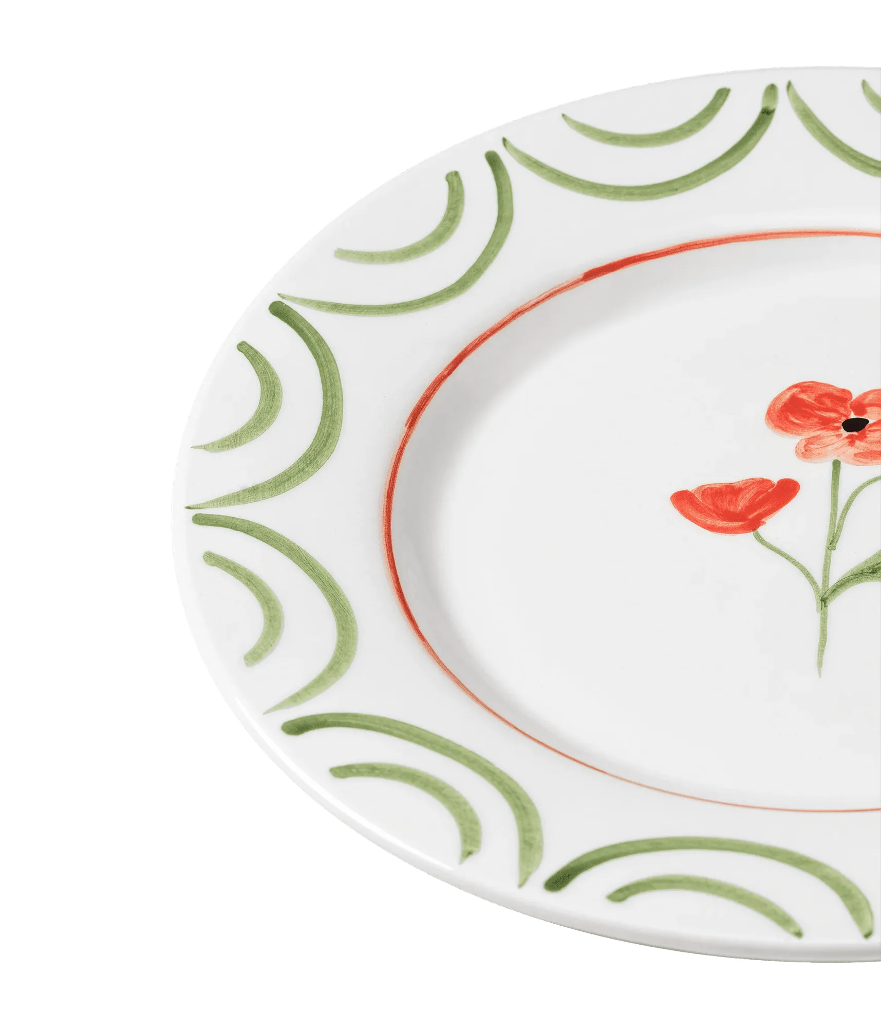 Cottage Flower πιάτο, Poppy Red, 28 εκ. Pick a Poppy