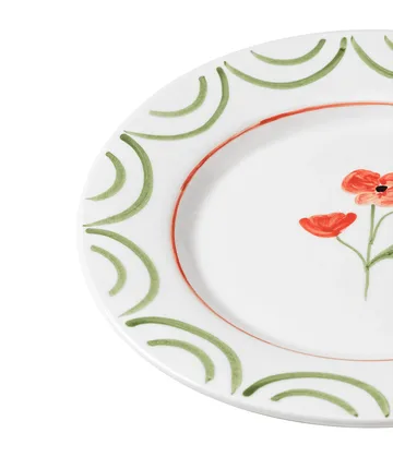 Cottage Flower πιάτο - Poppy Red, 28 εκ. - Pick a Poppy