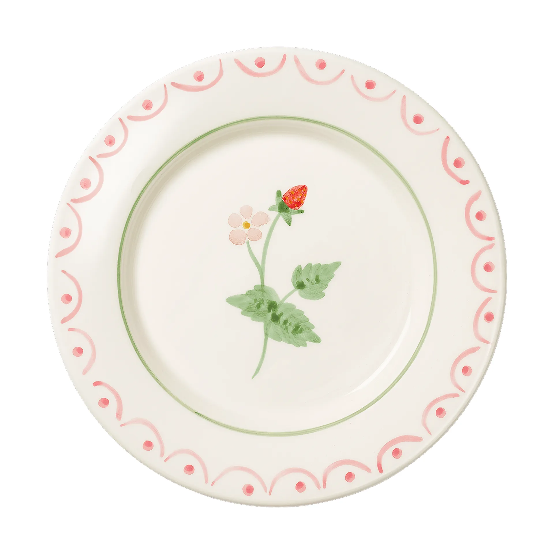 Cottage flower Wild Strawberry πιάτο σαλάτας, Red, 22 εκ. Pick a Poppy