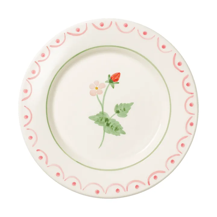 Cottage flower Wild Strawberry πιάτο σαλάτας - Red, 22 εκ. - Pick a Poppy