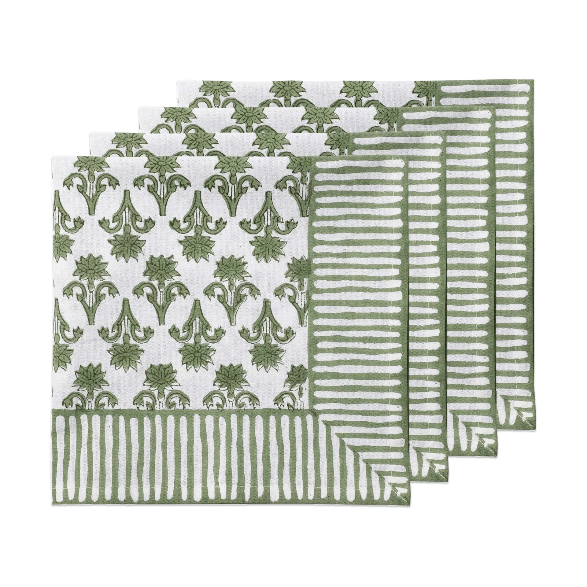 Lily βαμβάκι πετσέτα φαγητού, Πράσινο, 4 τεμ., 45x45 εκ. Pick a Poppy