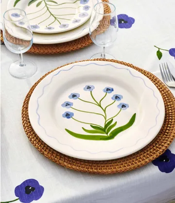 Madelen Möllard Pansy πιάτο - Blue, 28 εκ. - Pick a Poppy