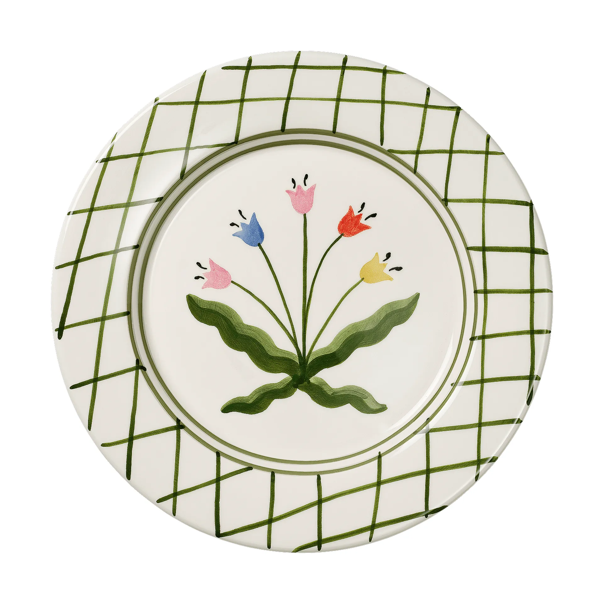 Madelen Möllard Tulip πιάτο, Green, 28 εκ. Pick a Poppy