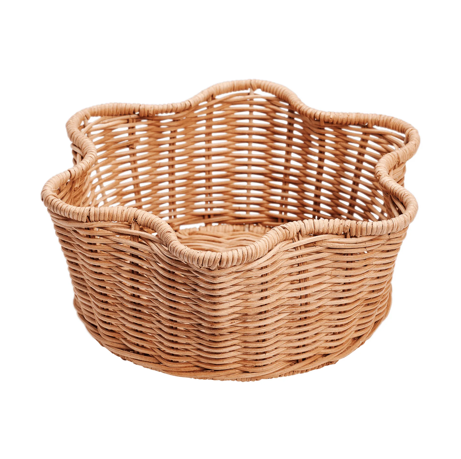 Rattan Round καλάθι, Natural, 23 εκ. Pick a Poppy