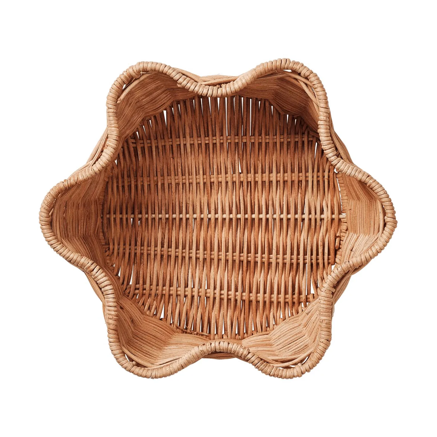 Rattan Round καλάθι, Natural, 23 εκ. Pick a Poppy