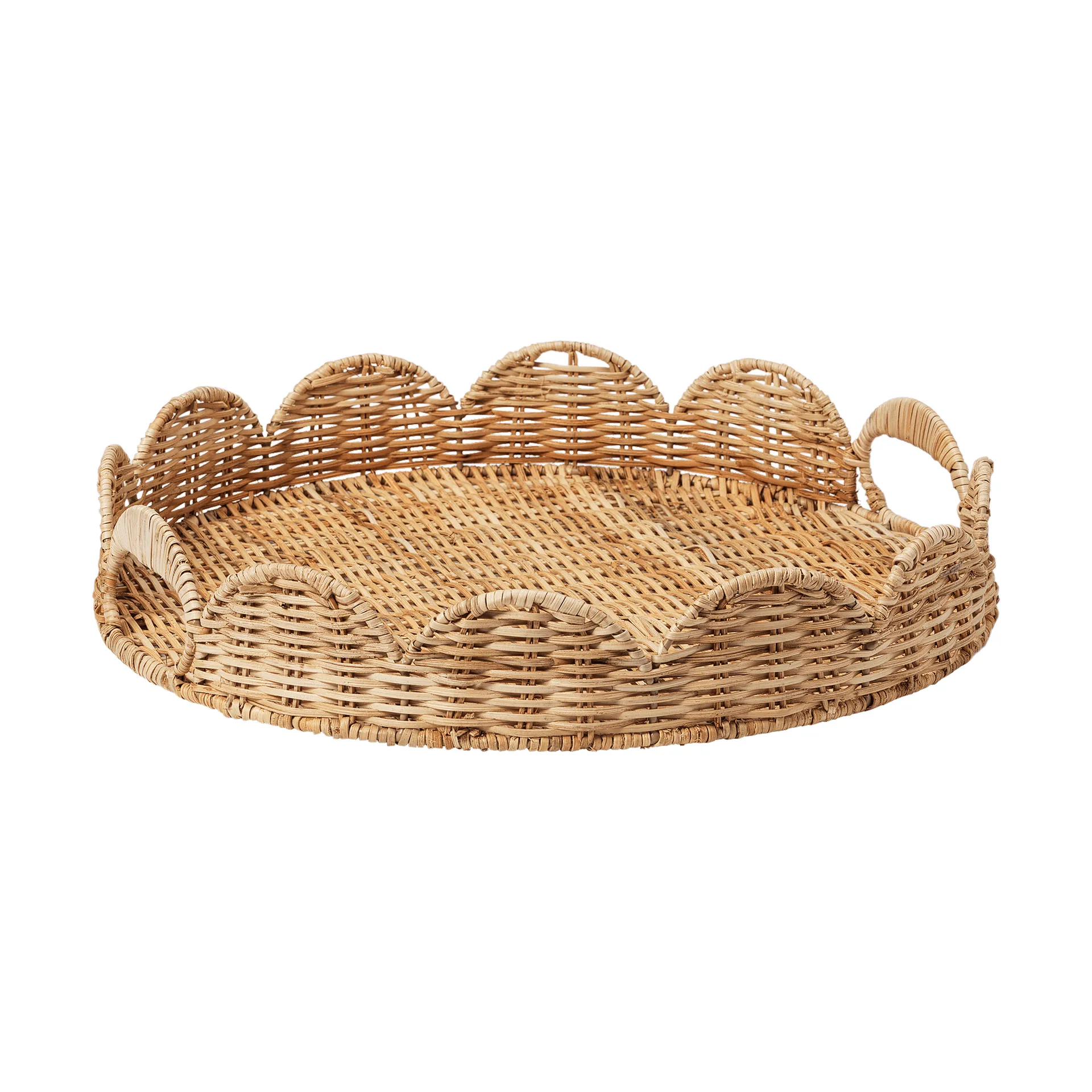 Round Scallop δίσκος, Natural, 40 εκ. Pick a Poppy