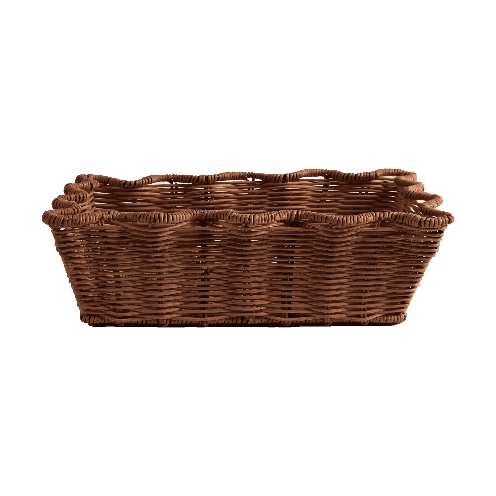 Scallop Rattan καλάθι, Dark Brown, 20x30 εκ. Pick a Poppy