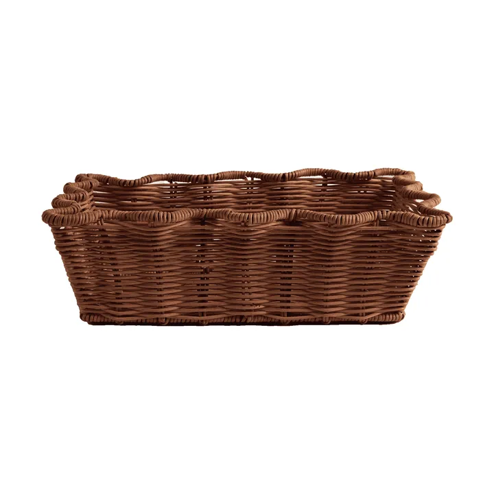 Scallop Rattan καλάθι - Dark Brown, 20x30 εκ. - Pick a Poppy