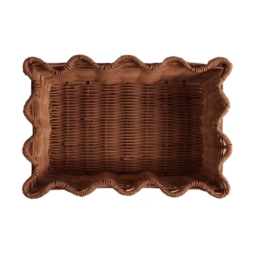 Scallop Rattan καλάθι - Dark Brown, 20x30 εκ. - Pick a Poppy