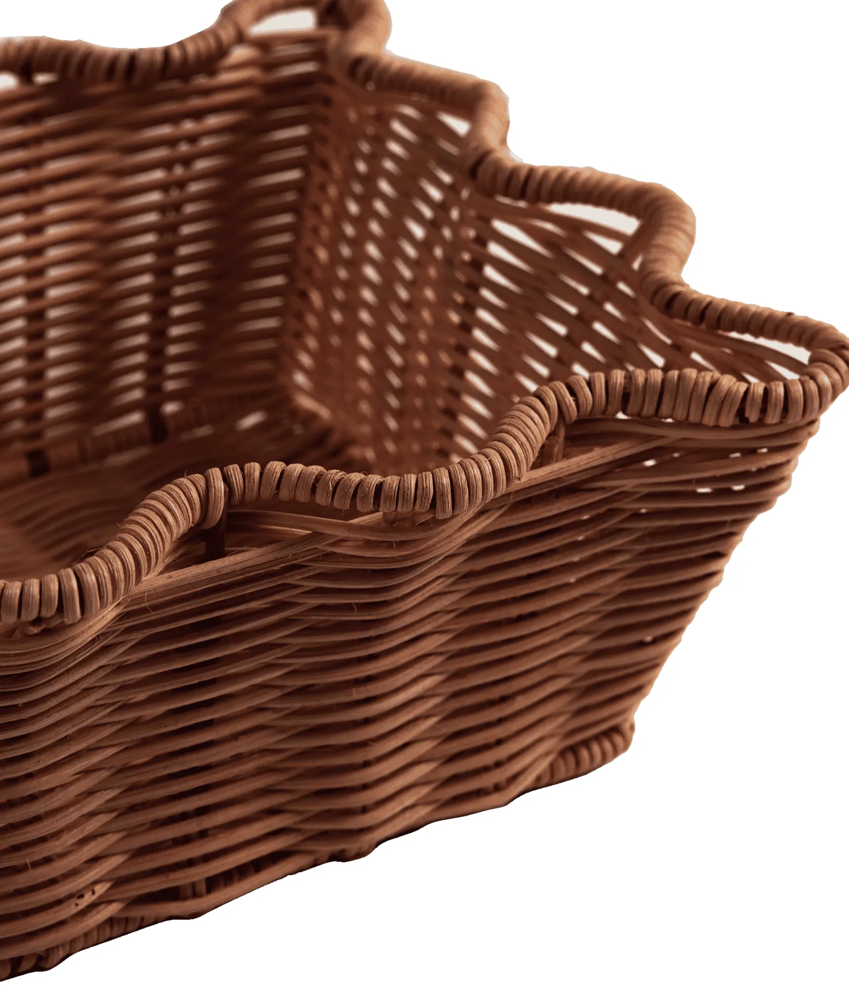 Scallop Rattan καλάθι, Dark Brown, 20x30 εκ. Pick a Poppy
