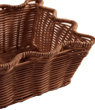 Scallop Rattan καλάθι - Dark Brown, 20x30 εκ. - Pick a Poppy