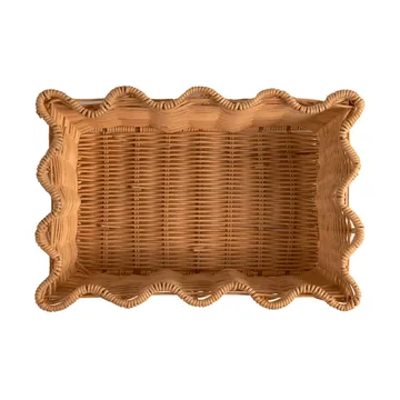 Scallop Rattan καλάθι - Natural, 20x30 εκ. - Pick a Poppy
