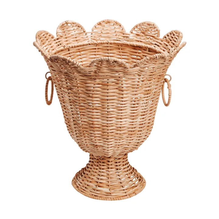 Scallop Rattan βάζο - Natural, 30x31 εκ. - Pick a Poppy