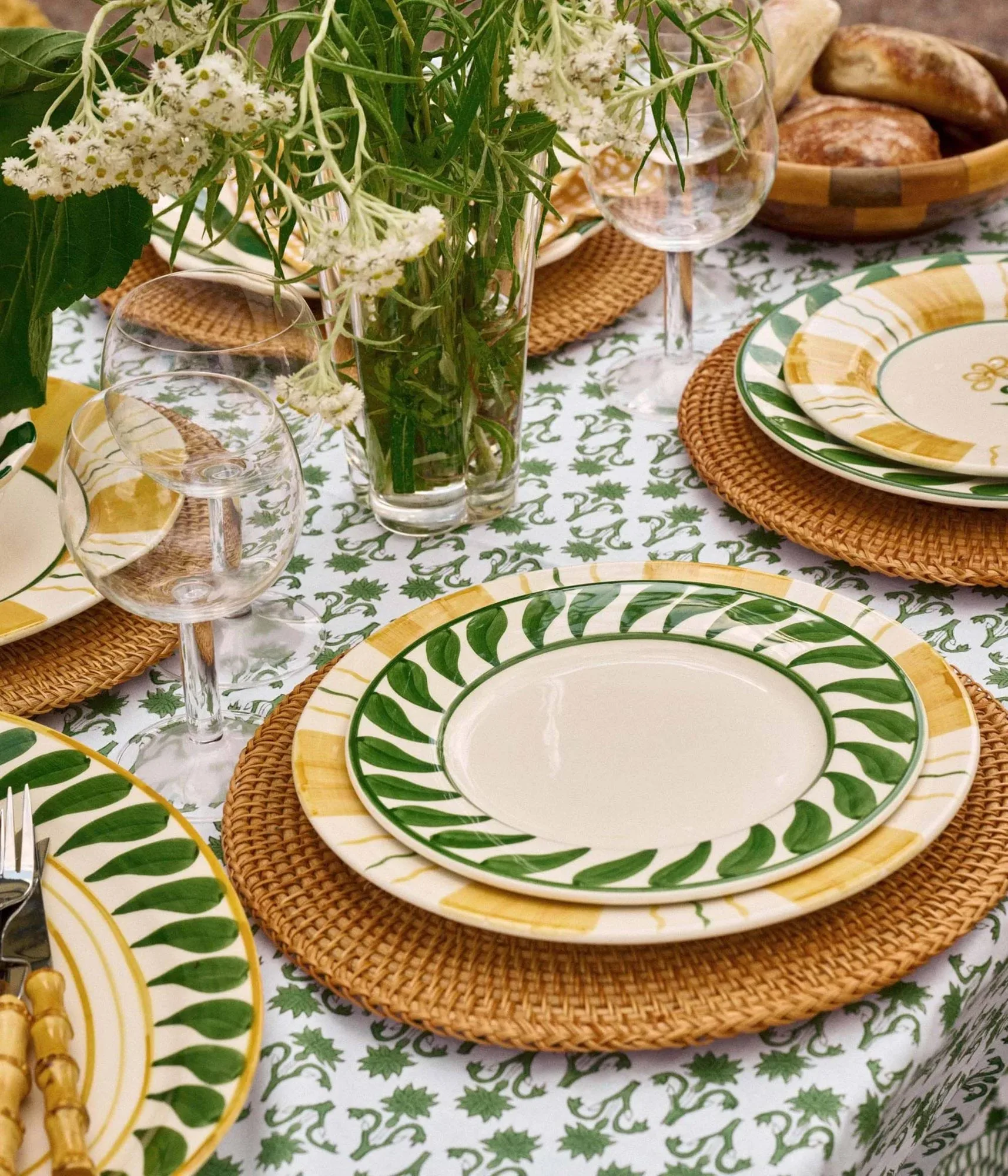 Swirl πιάτο σαλάτας, Green, 22 εκ. Pick a Poppy